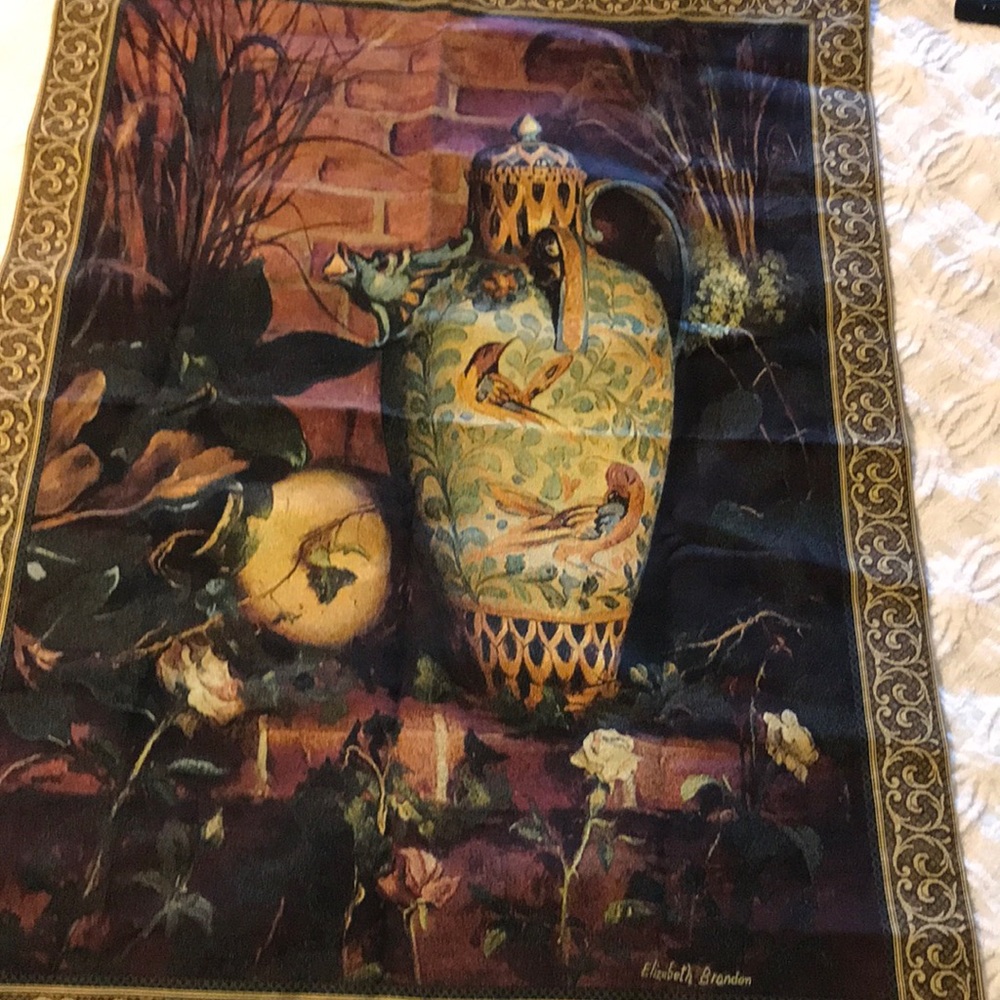 Wall tapestry with hanging rod